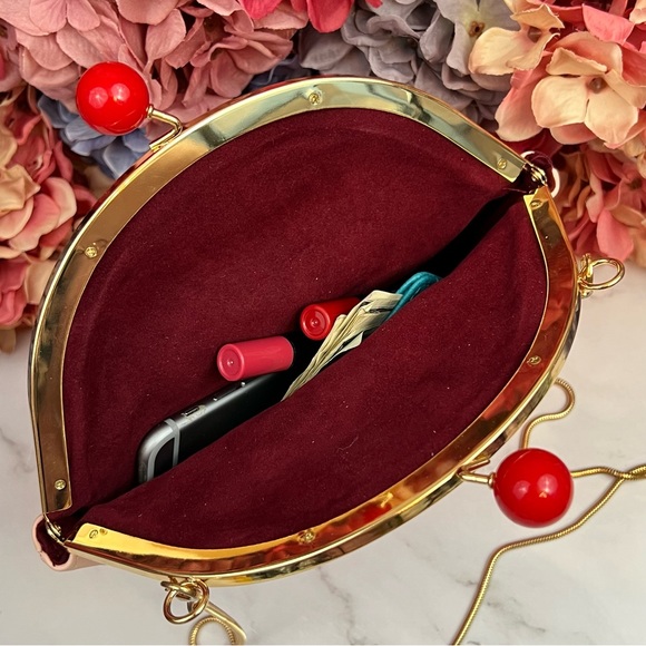 Whimsical Pink Sprinkle Cupcake Crossbody Purse - Picture 13 of 16